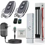 Door Access Control System, Electric Magnetic Lock + 2 Wireless Remote Controls