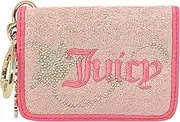 [Juicy Couture] Women's Card Case with Key Holder, Wing It Pink Diamond/Pink Lemonade, One Size, Card Case Key Fob
