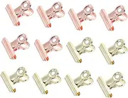 MERRYHAPY Nail Extension Clamp Set 12pcs Metal Shaping Clips for Fingernail Tips Nail Art Clamp for Salon Home