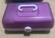 Caboodle Make Up Case Purple Color With Mirror Girls Make-up Case