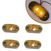 4x amber 12v 24v LED marker double burner day lights truck trailer van side
