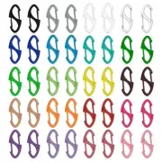 80 Pcs Colorful S Shaped Lanyard Swivel Snap Hooks Heavy Duty Metal Lobster C...