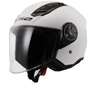 OF616 Airflow II Solid Gloss White 06 Jet Helmet