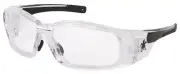MCR Safety Swagger Safety Glasses Work Eyewear Clear Frame Clear Anti-Fog Lenses