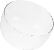 JECOMPRIS Transparent Heatproof Glass Salad Bowl Fruit and Dessert Storage Container for Home Use Smooth Surface Borosilicate Glass for Salads and Snacks
