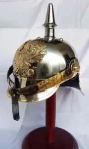 German Leather Prussian Pickelhaube Helmet Spiked Wearable New Halloween gift