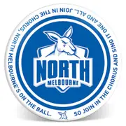 North Melbourne Kangaroos AFL Melamine Team Song 20cm Round Dinner Plate