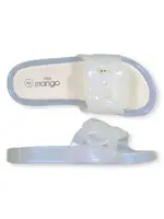 Miss Mango Girls Chain Sandal, White, Size 2