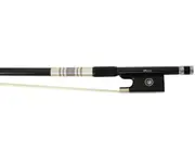 Vln Bow-Articul CarbFibre Braid-Blk&Sil