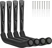 pipabiba Heavy Duty Garage Storage Wheel Hangers, 40cm Wall Mount Tire Rack Alternative, 4 Pack Kayak Utility Hooks, Ladder Hanger Max Capacity 45KG (27cm x 40cm)