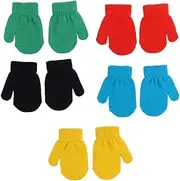 [WOFASHPURET] 5 Pairs Gloves Glove Winter Unisex Beanies Fingerless Arm Warmers Snow Gloves Bag Holder Hook Clamp Cold Hand Paws Fleece Hat Mitts Flip Socks Outdoor Acrylic