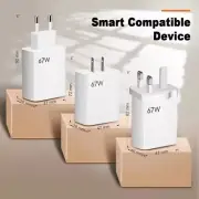 67W USB Charger Quick Charge3.0 Phone Fast Charging Charger Wall AdaptIL