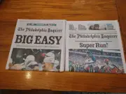 Philadelphia Inquirer Eagles Big Easy Superbowl LIX 59 Super Run Newspapers