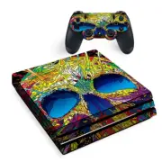 PS4 Pro Console Skins Decal Wrap ONLY - colorful skull 1