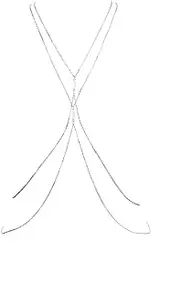 [Beauty7] Sexy Body Chains for Women Girls Premium White Pearl Body Chain Bikini Beach Harness Beach Body Chain Backless Bra Body Chain Fashion Sexy Shiny Body Jewelry Party Body Accessories