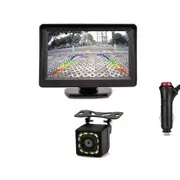 Backup Camera System for Car with 5 Inch Monitor Back up Camera with Truck Reverse Camera Rear View IP69 Waterproof Plug-Play Reversing Safe Parking