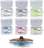 6PCS Swimming Nose Clips Silicone Nose Plugs for Adults Children Kids Waterproof Nose Clips for Swimming, Diving Swim Nose Clip