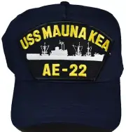 USS MAUNA KEA AE-22 HAT - NAVY BLUE - Veteran Owned Business