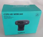 Logitech C270 HD Webcam 720p 30fps NEW *SEALED*
