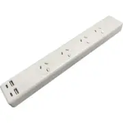 PT2929SUSB3C 4 WAY SURGE POWERBOARD