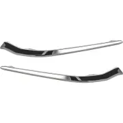 Pair Bumper Face Bar Trims Molding Step Pads Set of 2 Rear Driver & Passenger