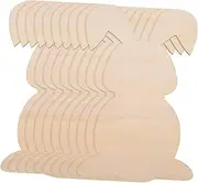 10pcs Rabbit Wood Chips Bunting House Bunny Hutch Cutout Bunny Tail Blanks Bunny Hay Rabbit Guinea Pig Accessories Guinea Pig Tunnel Doormat Piggy Bank for Adults Pour Jar