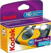 [Kodak] HD Power Flash Single Use Camera, Worry-Free picture taking made easy! (27 + 12 exposures) - 3961315,Yellow/black
