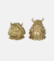 [L'Objet] L'Objet Haas Niki + Simon brass salt and pepper shakers