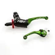 ASV F4 Lever Set PRO PACK Green Suzuki DR-Z400 DR-Z400E 2001-2007