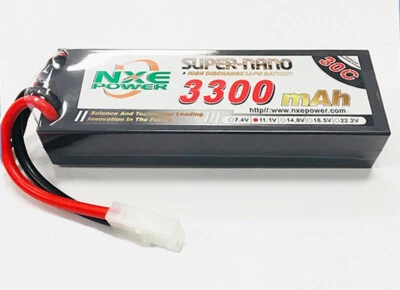 NXE Lipo Battery 11.1V 3300mAh 30C 3S Hard Case Tamiya Connector