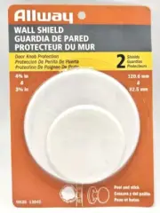 Brand New Allway WS35 Wall Shield Peel & Stick Door Knob Protection 4-¾" & 3-¼"