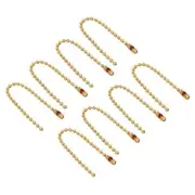 8 Pcs Ball Chain, Bead Extension Keychain Cord with Connector Clasp