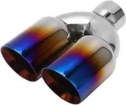 Dual Outlet Exhaust Tip Exhaust Tail Tip High Hardness Stainless Steel Compatible For Modification