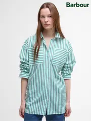 Barbour® Green Nicola 100% Cotton Shirt (AY2394) | $183