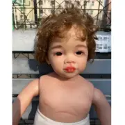 Lovely 30" Reborn Baby Doll Unassembled Part Rooted Hair Painted Kit for DIY Toy