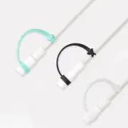 Anti Loss Silicone Cord for Tablet Pencil, Micro USB and USB C Charging Adapters