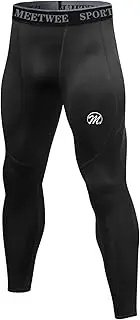 [MEETWEE] Men's Compression Shorts, Sports Leggings, Long Running Trousers, Breathable Functional Underwear, Tights, Underwear