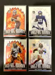 2021 Optic White Hot & Red Hot Rookies Lot Kyle Trask, Harris, Toney, Sermon