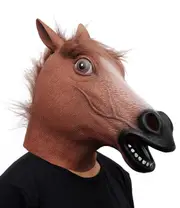 Horse Head Mask Latex Animal Costume Accessories