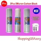 3 x 5M Omnipure Carbon Block Cocount Water Filter RO Reverse Osmosis 10X2.5"