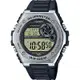 CASIO 卡西歐 10年電力金屬風計時手錶 送禮首選-黑 MWD-100H-9A