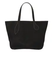 Liffner | Sprout Tote Suede in Black Suede | The UNDONE