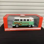 1/18 Volkswagen Samba Bus Coca-Cola Miniature - Rare Collectible Model 5834MT