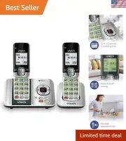 DECT 6.0 Phone Answering System with Caller ID/Call Waiting, 2 Cordless Hands...