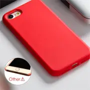 Tough On iPhone SE 2022 & 2020/iPhone 7 & 8 Case Liquid Silicone, Red