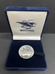 AFL WEST COAST EAGLES 25 YEAR ANNIVERSARY MEDAL MEDALLION COIN - Premiers