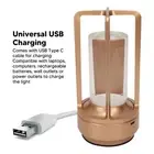(Rose Gold)Portable Cordless Touch Led Table Lamp 3 Color Temperatures Infini US
