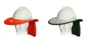 Rigid sunshade for hard hat - MSA V Gard 500 Snap Brim - Orange