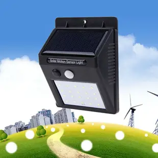 ✧ 活動價✧ � 20LED太陽能人體感應ABS道路照明燈