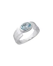 Tiramisu Silver 1.50 ct. tw. Sky Blue Topaz Ring